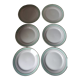 Lot 6 plates Luneville Regency