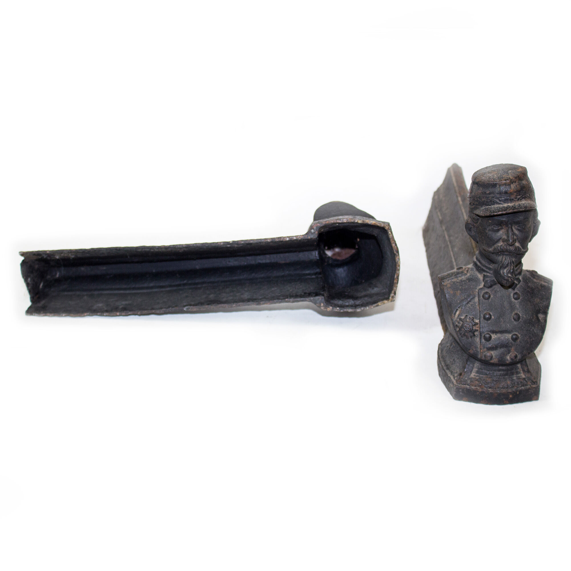 French soldier andirons