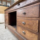 Drapery oak counter 1900