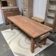 Exotic wood farmhouse table