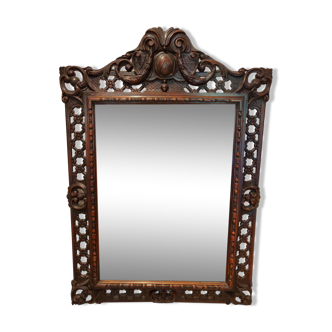 Mirror Louis XIII mercury 150 x 95 cm