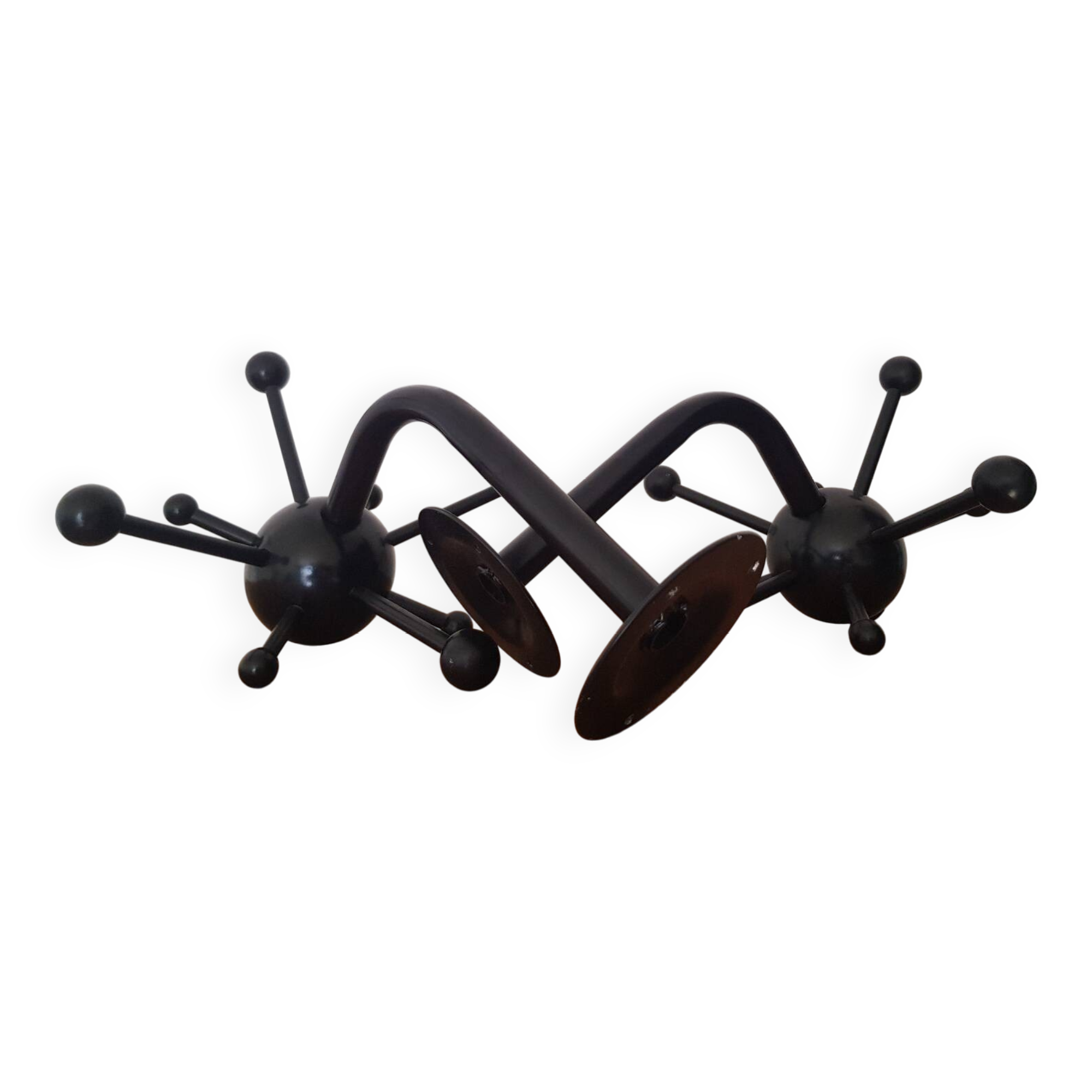 Set of 2 black Sputnik coat racks