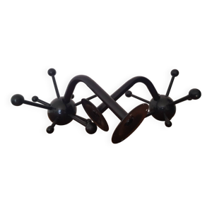 Lot de 2 porte manteau - noirs