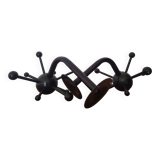 Set of 2 black Sputnik coat racks
