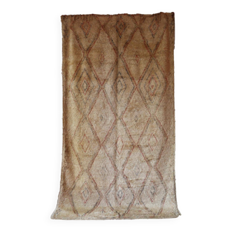 Beni ourain. vintage moroccan rug, 197 x 370 cm