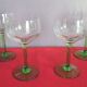 Lot 4 verres à vin blanc cristal ciselés
