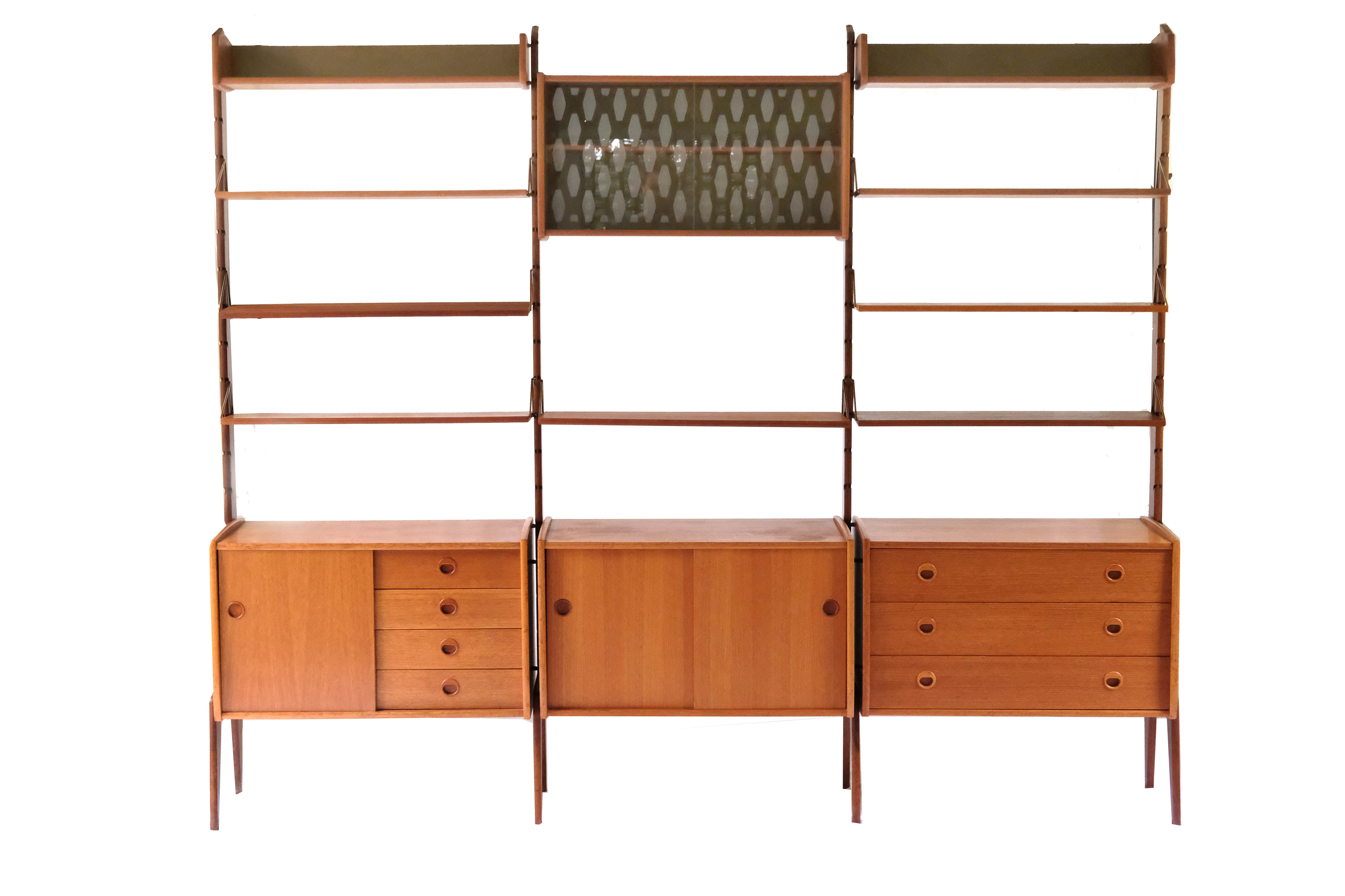 Wall Unit by John Texmon, 3 Modules, Norway, 1960s