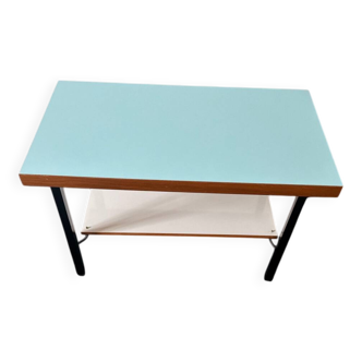 Table basse moderniste – années 50/60 – métal et stratifié
