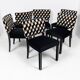 Art Deco modernist chairs in black beech, Alfons Kotschi - 1930-1940