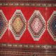 Tapis vintage fait main Boukhara ouzbek 128cm x 199cm (années 1960)