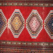 Tapis vintage fait main Bukhara ouzbek 128cm x 199cm (1960s)