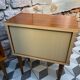 Pair of bedside tables with tapered legs, 1960s/70s
