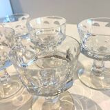 Small 5 piece cut crystal glass villeroy & boch liqueur service