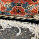 Long Persian Wool Runner Rug Burgundy Blue 70x240cm