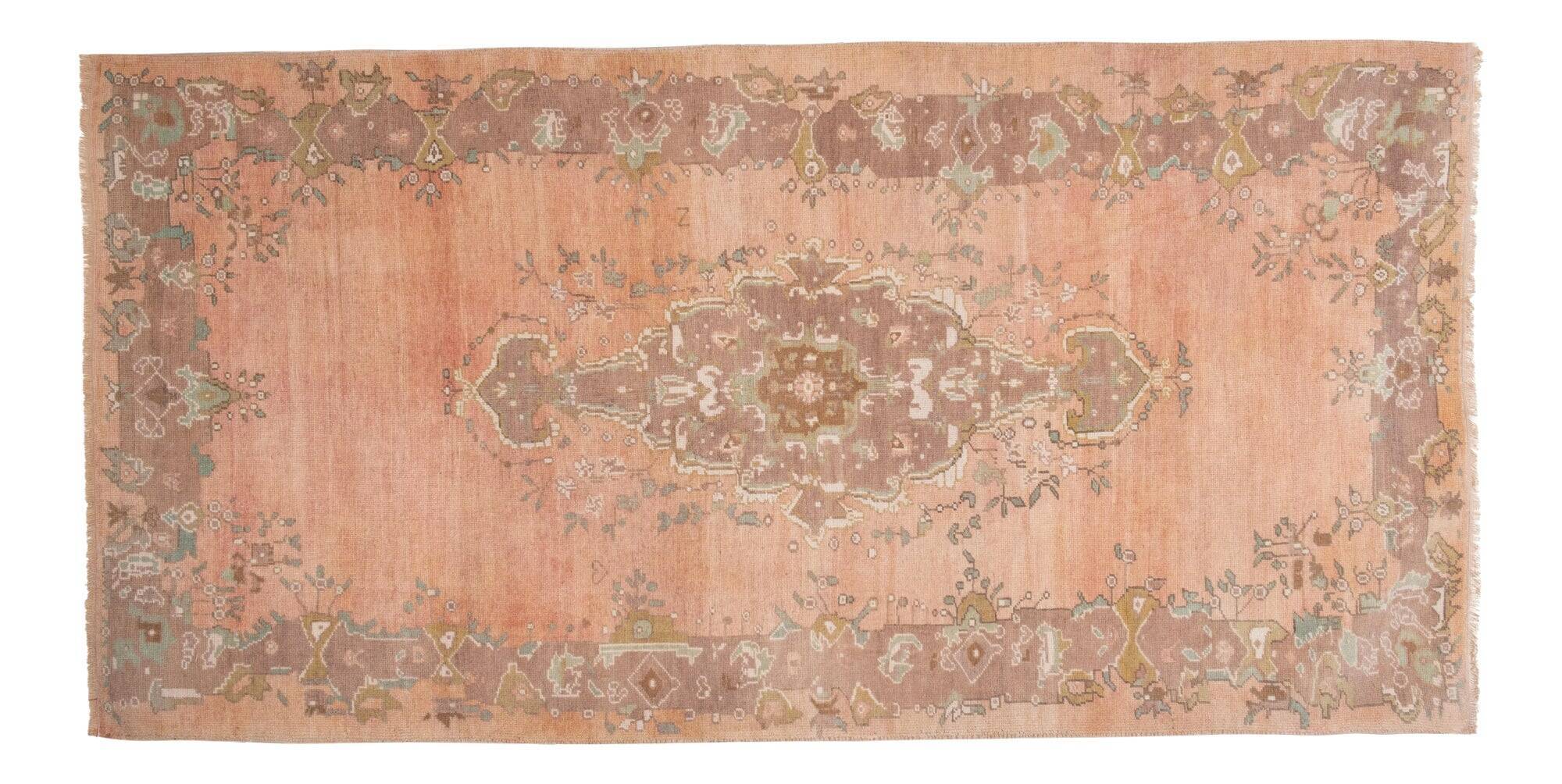 Vintage Turkish handmade rug 152x295 cm