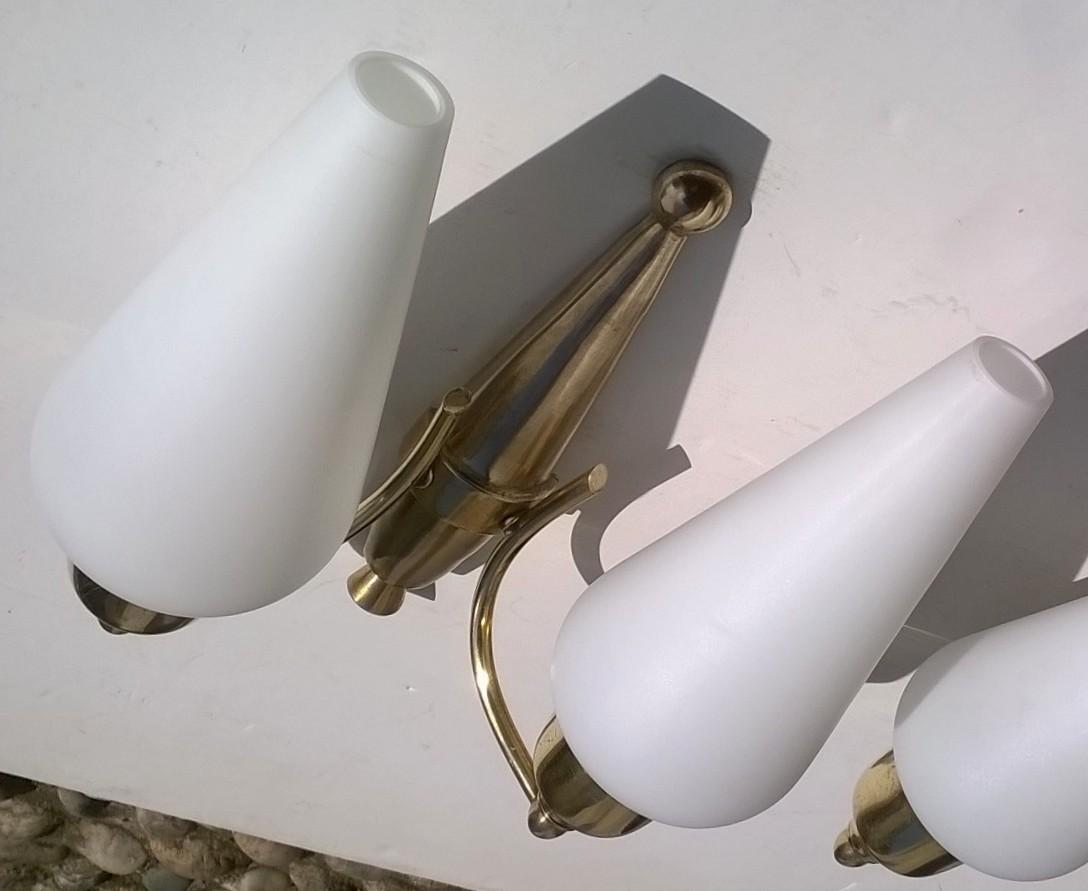 Pair of sconces by Angelo Lelii for Arredoluce 1950 s