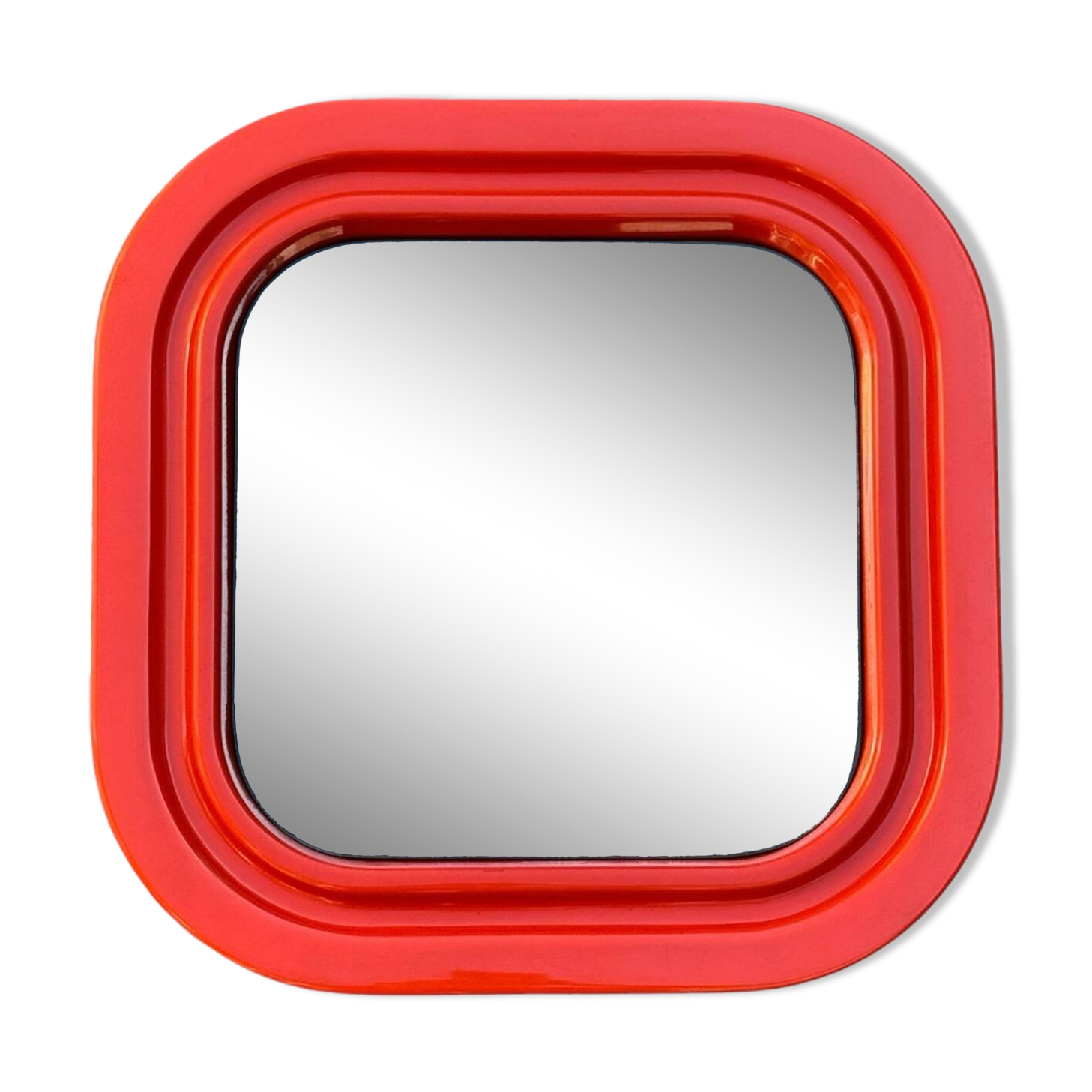 70s pop orange mirror