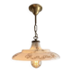 Opaline White Lustre Suspension Brass Gilding Retro Neo Rococo
