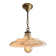 Opaline White Lustre Suspension Brass Gilding Retro Neo Rococo