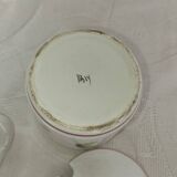 Vintage ceramic confit pot with spoon – 1950s