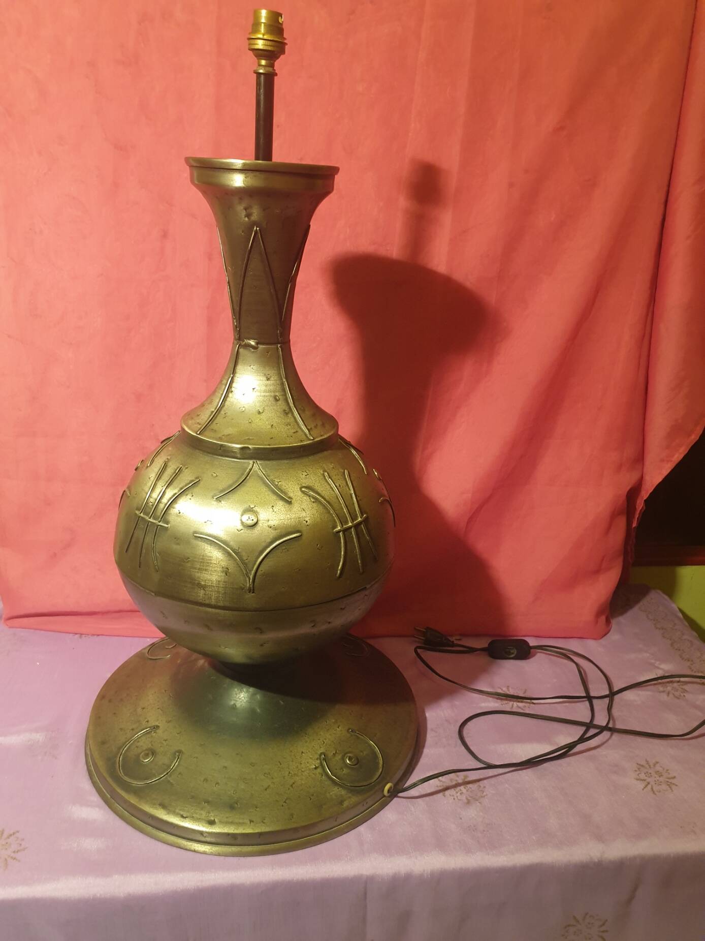 Large designer metal living room lamp