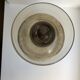 Biot style bubbled glass candle holder signed 60s-70s