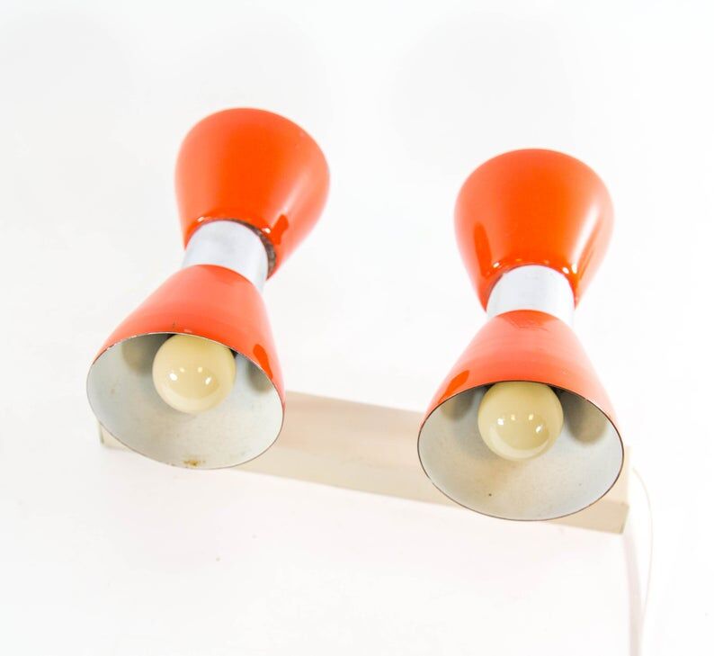 Herda 70s double wall lamp