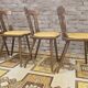 Lot de 4 chaises bistrot 1960