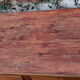 Oak farmhouse table, six drawers