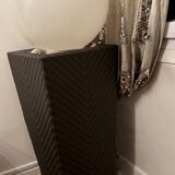Beautiful luminaire on pedestal