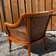 Fauteuil club chippendale giorgetti et faux bambou