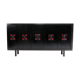 XXL black brutalist sideboard, Belgium 1960’s