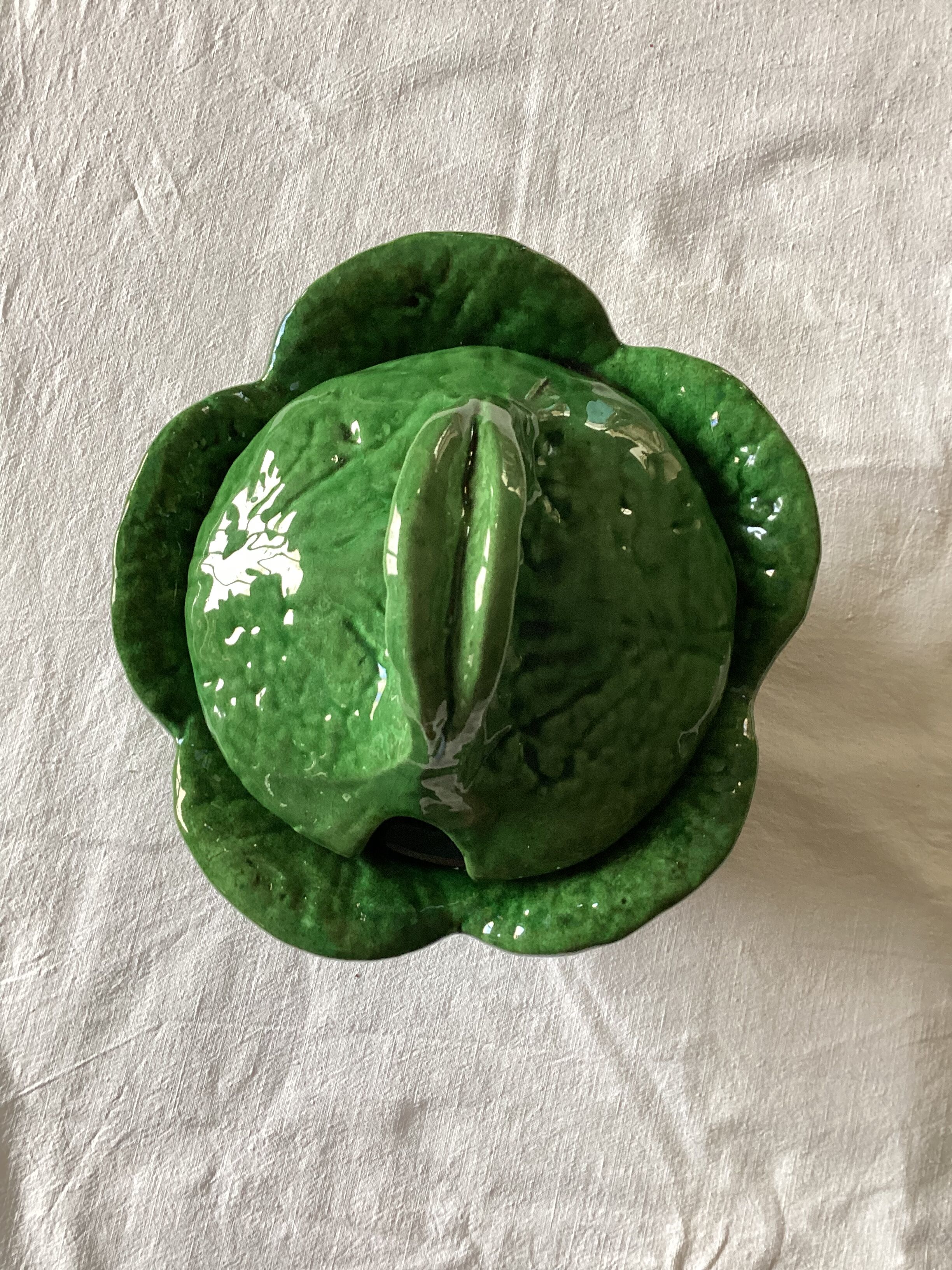 Soup bowl or vegetable in the shape of cabbage slurry