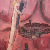 Old poster Marc Chagall
