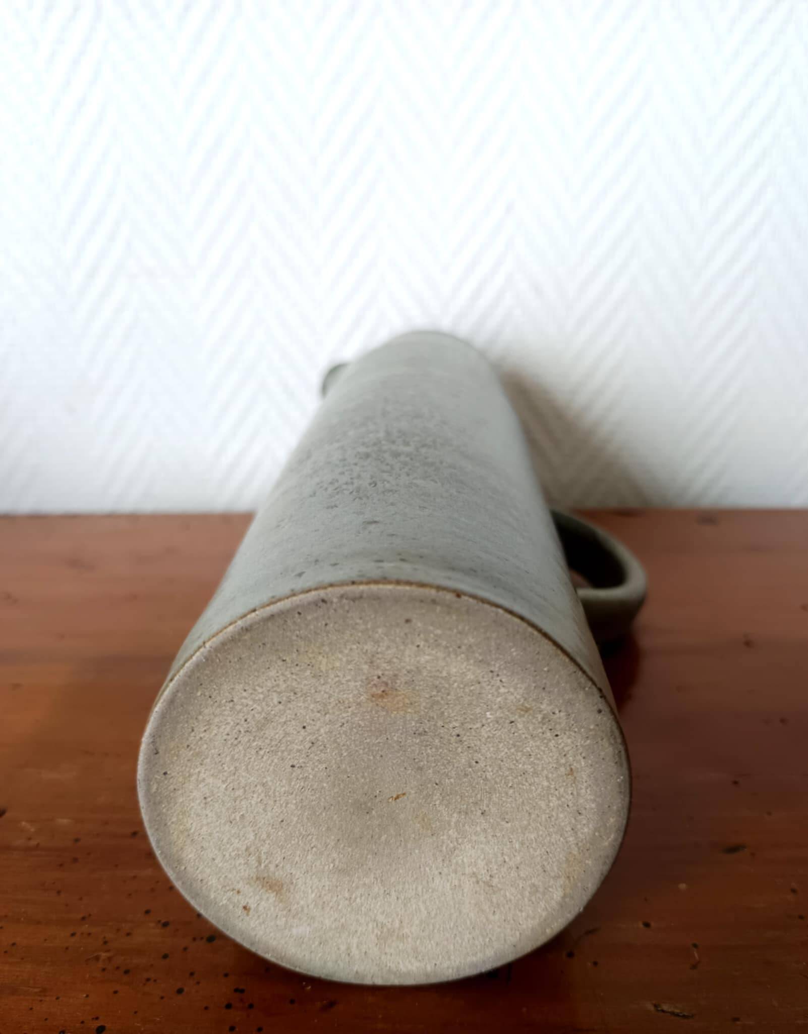 Vintage 1950s enamelled stoneware jug