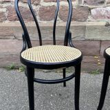 Pair of bistro café chairs 1970