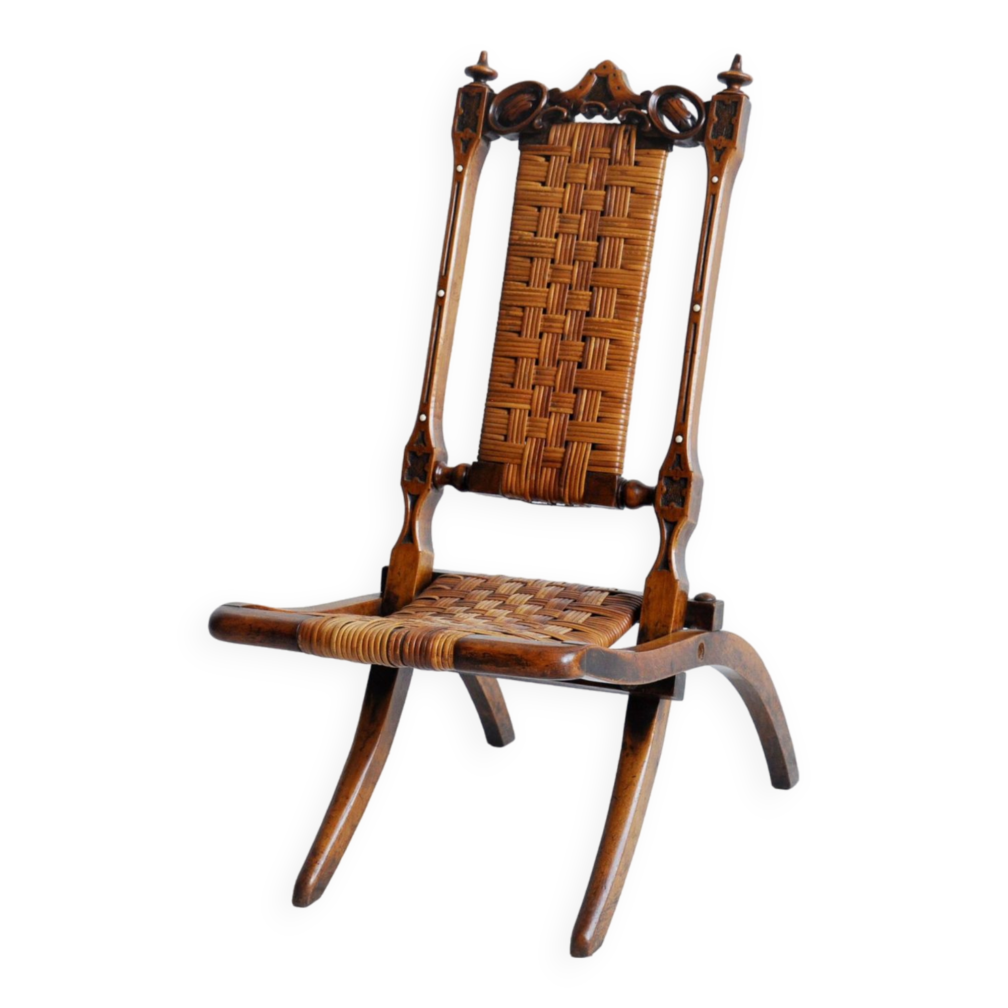 Antique rattan chair