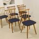 Set of 6 vintage Scandinavian chairs with bars from the 60s. Ref SINNO