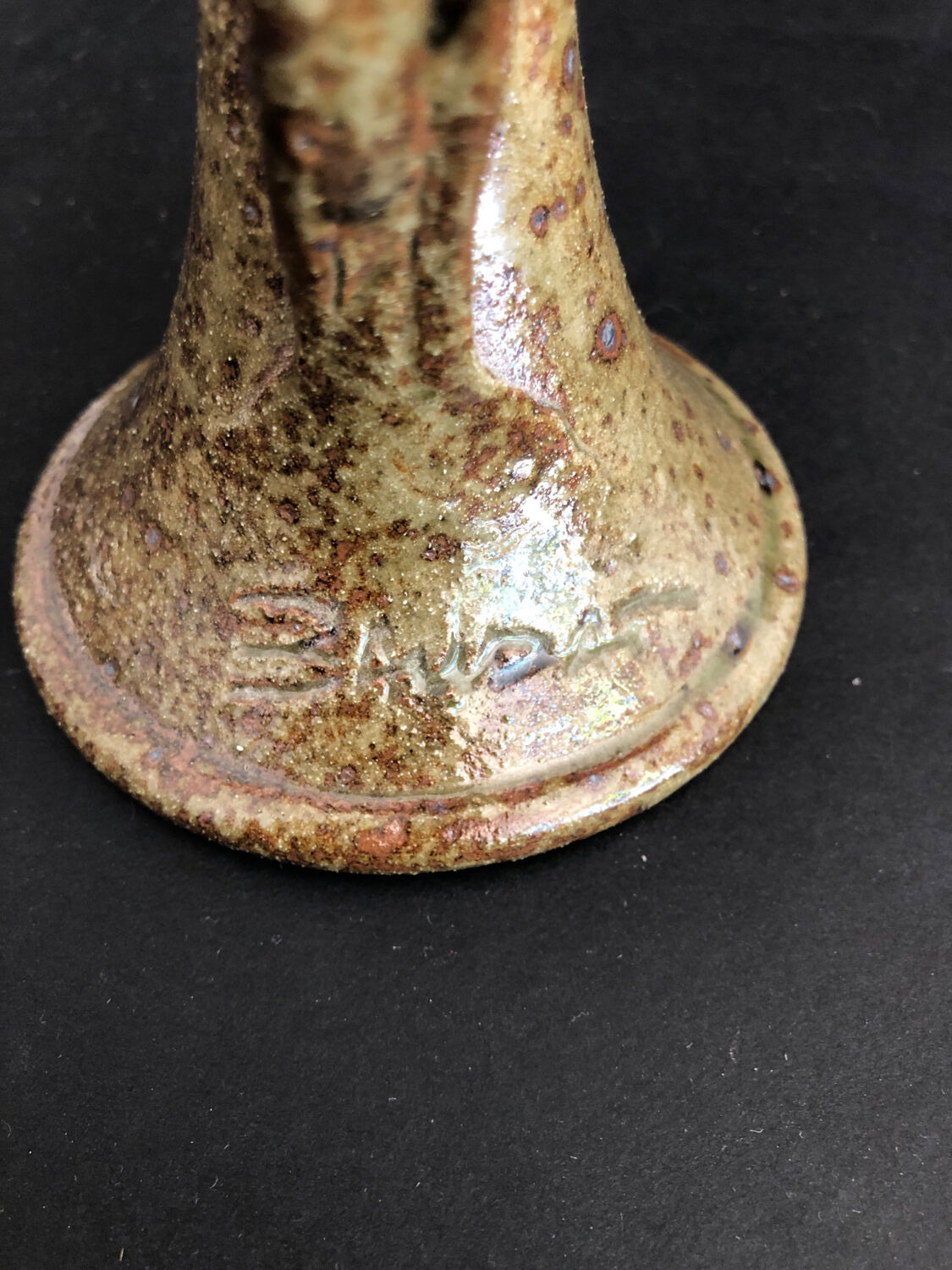 Vintage candle holder signed Baudat