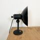 Industrial black enamel table lamp, 1950