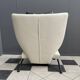 Black and white leather seat model Solo 699 design Stefan Heiliger, WK