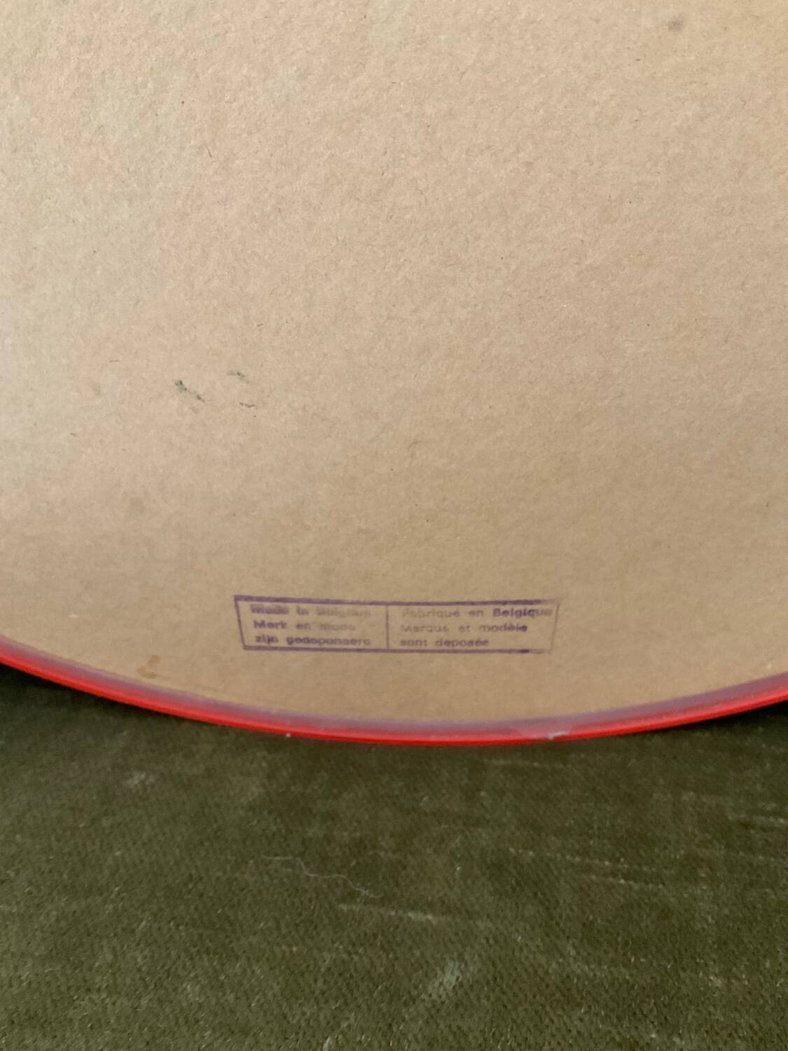 Mirror from the 70s round 40cm