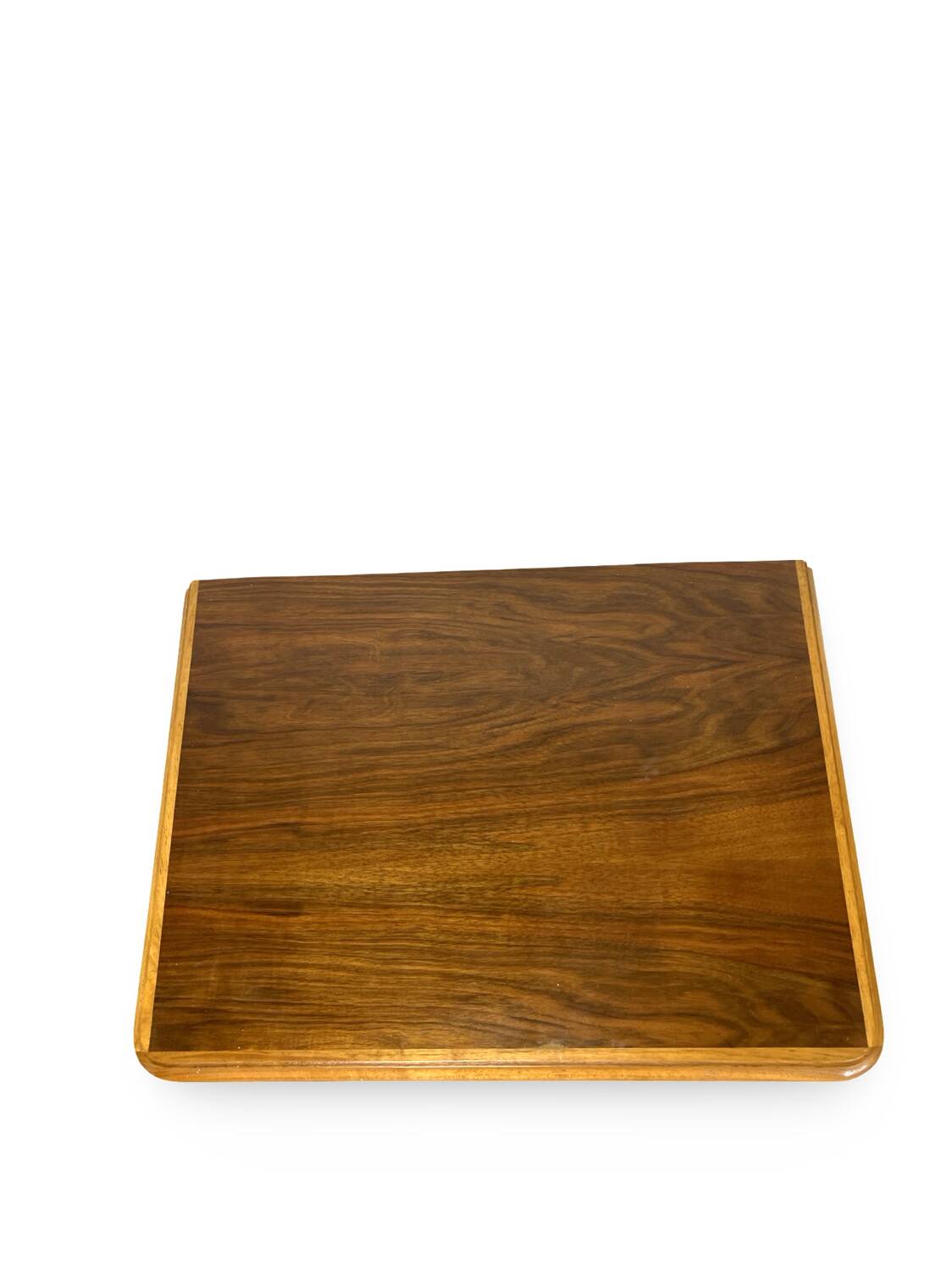 Tables de chevet italiennes en placage de noyer du milieu du siècle, années 1960.