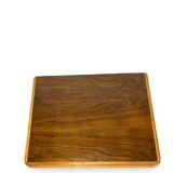 Tables de chevet italiennes en placage de noyer du milieu du siècle, années 1960.