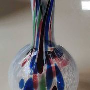 Speckled Blown Art Glass Ball Vase