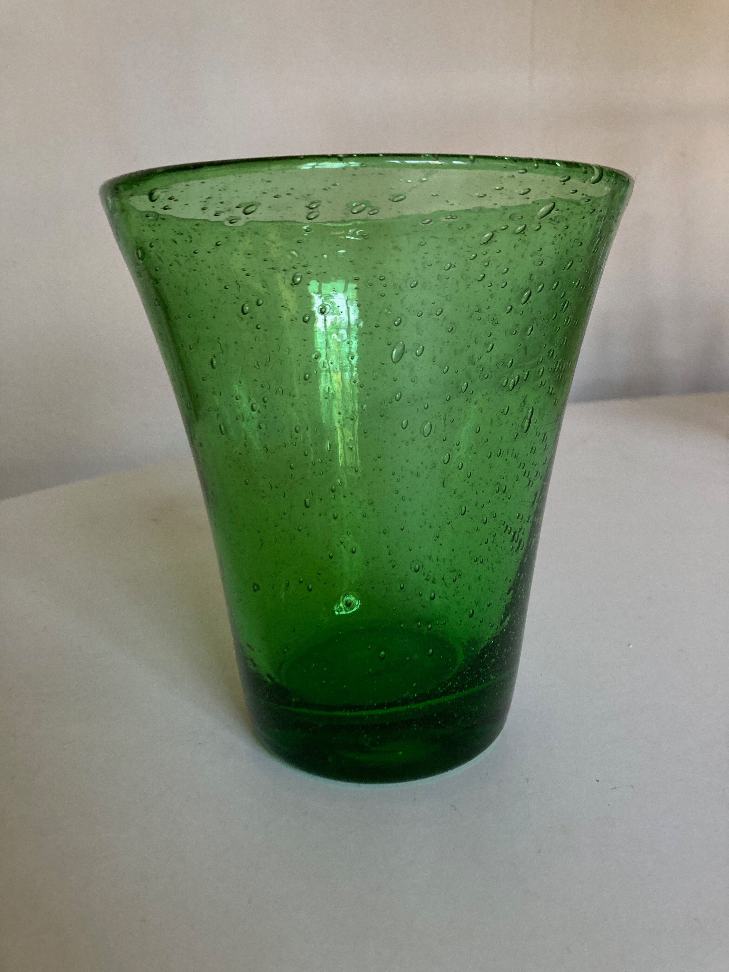 Vase en verre bullé de Biot 1960