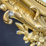 19th-century golden mirror