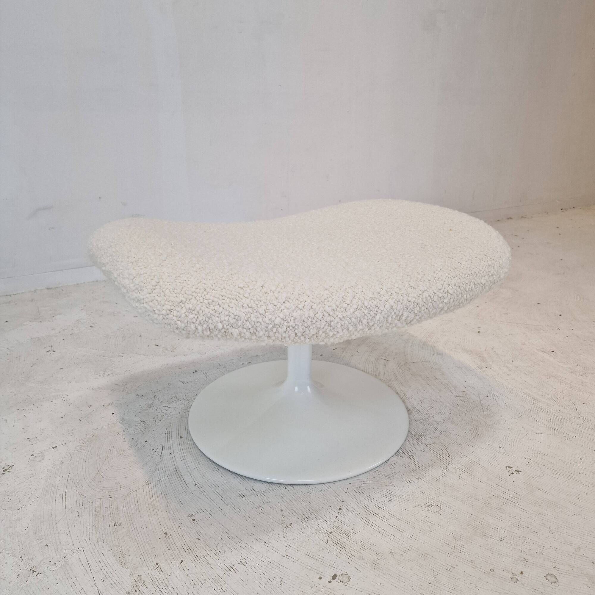 F518 Lounge Chair with Ottoman by Geoffrey Harcourt for Artifort, 1970s