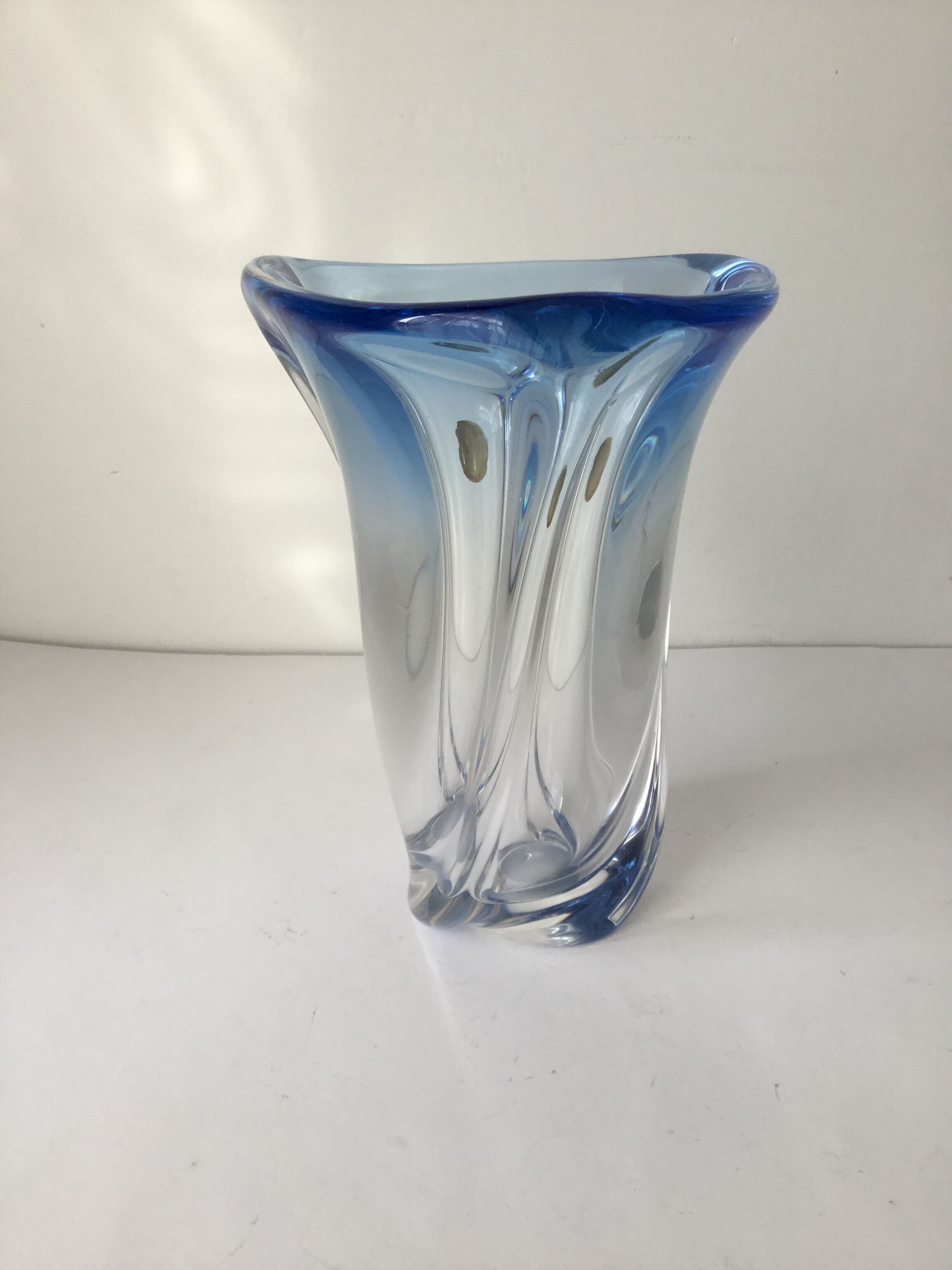Crystal vase Val St Lambert