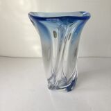 Crystal vase Val St Lambert
